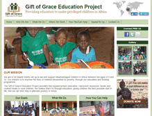 Tablet Screenshot of giftofgraceproject.org